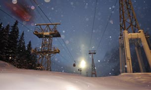 night skiing